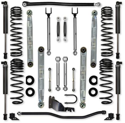 3.5 Inch X-Factor Pro Elite No Limits Mid-Arm Suspension System for Jeep Wrangler JL Gas Models With IFP Shocks Rock Krawler