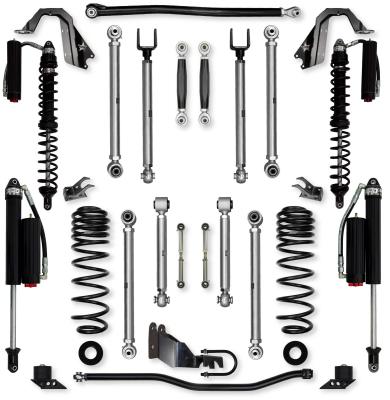 3.5 Inch X-Factor PRO Coilover No Limits Mid-Arm Suspension System for Jeep Wrangler JL Gas Models Comp System Stage 2 Rock Krawler