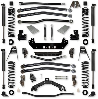 3.5 Inch X-Factor X2 No Limits Long-Arm Suspension System for Jeep Wrangler JLU 392 Models With IFP Shocks Rock Krawler