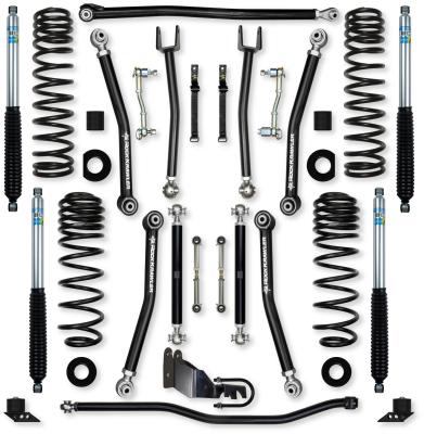 3.5 Inch X-Factor Coilover Mid-Arm Suspension System for Jeep Wrangler JLU Gas Models Comp System Stage 2 Rock Krawler