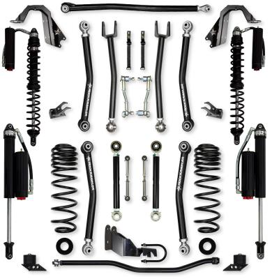 3.5 Inch X-Factor Coilover Mid-Arm Suspension System for Jeep Wrangler JLU 4XE Models Comp System Stage 2 Rock Krawler