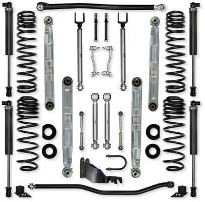 3.5 Inch X-Factor Pro Elite Mid-Arm Suspension System for Jeep Wrangler JLU Diesel Models With IFP Shocks Rock Krawler