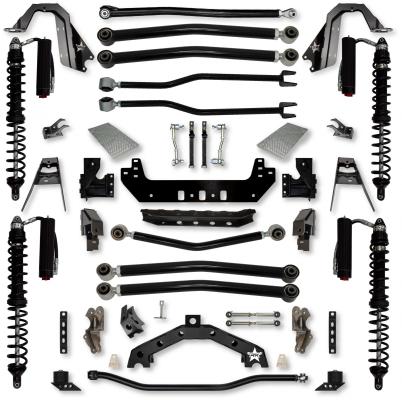 4.5 Inch Adventure X2 Coilover Long-Arm Suspension System for Jeep Wrangler JL Gas Models Trail Runner System Stage 2 Rock Krawler
