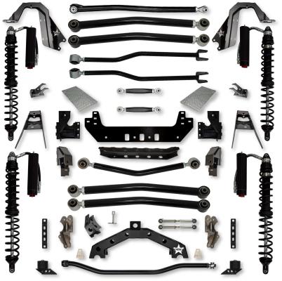 4.5 Inch Adventure X2 Coilover No Limits Long-Arm Suspension System for Jeep Wrangler JLU 392 Models Trail Runner System Stage 2 Rock Krawler