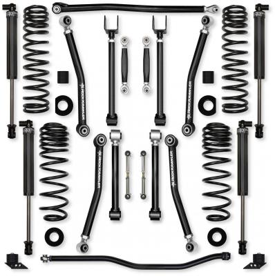 4.5 Inch Adventure X No Limits Mid-Arm Suspension System for Jeep Wrangler JLU 392 Models With IFP Shocks Rock Krawler