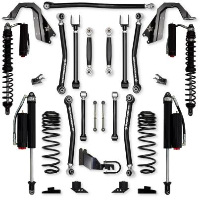 4.5 Inch Adventure X Coilover No Limits Mid-Arm Suspension System for Jeep Wrangler JLU Diesel Models Comp System Stage 2 Rock Krawler