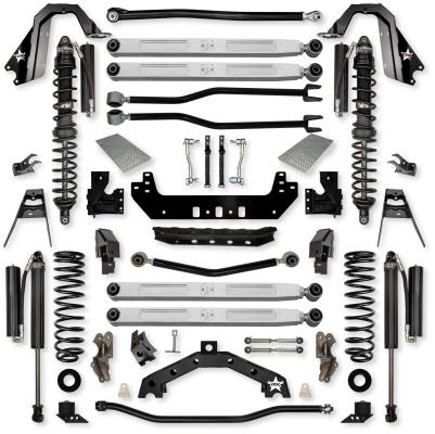 4.5 Inch Adventure X2 Pro Elite Coilover Long-Arm Suspension System for Jeep Wrangler JL Gas Models Comp Stage 1 Rock Krawler