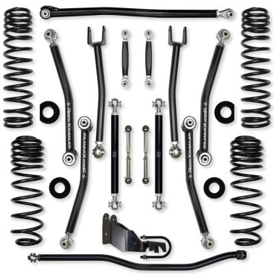 4.5 Inch X-Factor No Limits Mid-Arm Suspension System for Jeep Wrangler JLU 4XE Models Comp Stage 1 With No Shocks Rock Krawler
