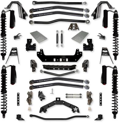 4.5 Inch X-Factor X2 Coilover No Limits Long-Arm Suspension System for Jeep Wrangler JLU 392 Models Trail Runner System Stage 2 Rock Krawler
