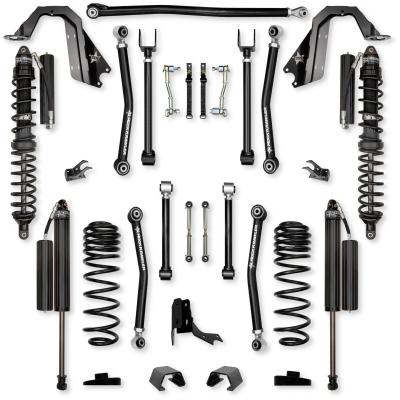3.0 Inch Adventure X Coilover No Limits Mid-Arm Suspension System for Jeep Gladiator JT Diesel Models Comp Stage 1 Rock Krawler