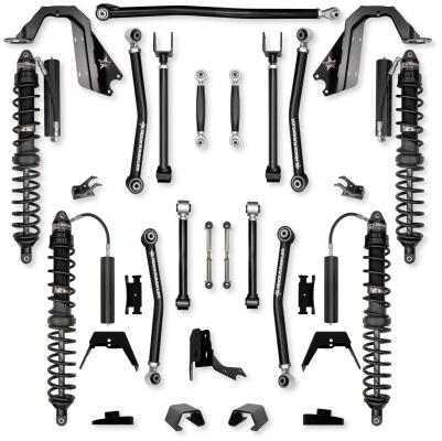 3.0 Inch Adventure X Coilover No Limits Mid-Arm Suspension System for Jeep Gladiator JT Diesel Models Trail Runner System Stage 1 Rock Krawler