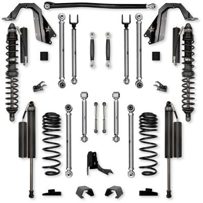 3.0 Inch X-Factor PRO Coilover No Limits Mid-Arm Suspension System for Jeep Gladiator JT Diesel Models Comp Stage 1 Rock Krawler