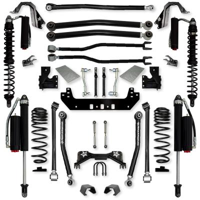 3.0 Inch Silverback Coilover Long-Arm Suspension System for Jeep Gladiator JT Gas Models Comp System Stage 2 Rock Krawler