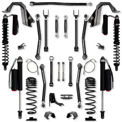 4.5 Inch Adventure X2 Coilover No Limits Long-Arm Suspension System for Jeep Gladiator JT Diesel Models Comp System Stage 2 Rock Krawler