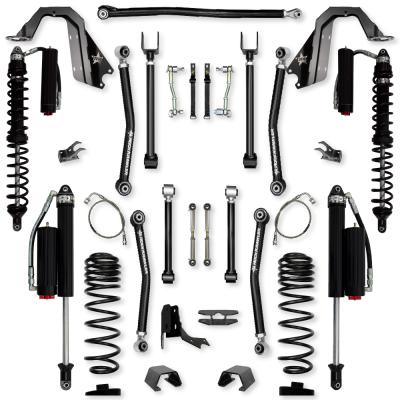 4.5 Inch Adventure X Coilover Mid-Arm Suspension System for Jeep Gladiator JT Gas Models Comp System Stage 2 Rock Krawler