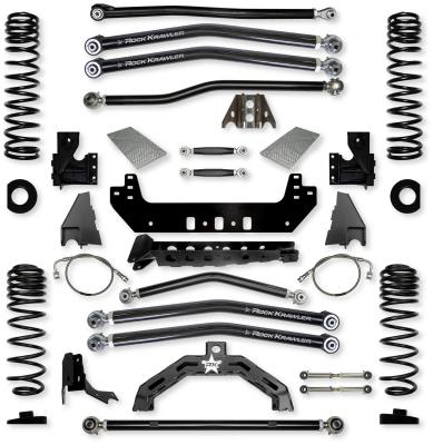 4.5 Inch X-Factor X2 No Limits Long-Arm Suspension System for Jeep Gladiator JT Diesel Models With No Shocks Rock Krawler