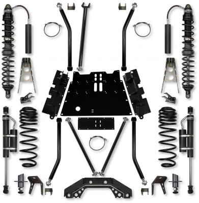 3.5 Inch X-Factor X2 Flat-Belly 4 Inch Stretch Coilover Long-Arm Suspension System For Jeep Wrangler LJ Rock Krawler