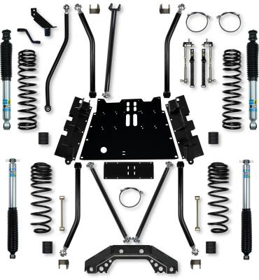 3.5 Inch X-Factor X2 Flat-Belly Long-Arm Suspension System For Jeep Wrangler LJ With Bilstein Shocks Rock Krawler