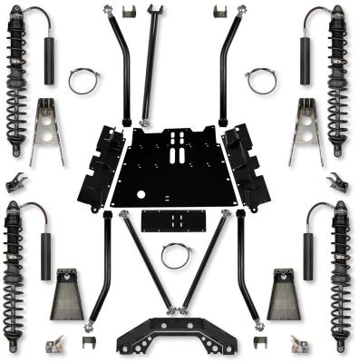 3.5 Inch X-Factor X2 Flat-Belly 4 Inch Stretch Coilover Long-Arm Suspension System For Jeep Wrangler LJ Trail Runner System Stage 1 Rock Krawler