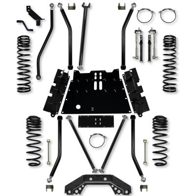 4.5 Inch X-Factor X2 Flat-Belly Long-Arm Suspension System For Jeep Wrangler LJ With No Shocks Rock Krawler