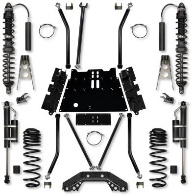 4.5 Inch X-Factor X2 Flat-Belly 4 Inch Stretch Coilover Long-Arm Suspension System For Jeep Wrangler LJ Trail Runner System Stage 1 Rock Krawler