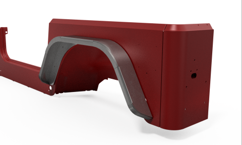 Jeep TJ Fenders Rear Double Arch 4 Inch Flare Pair Motobilt
