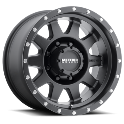Aluminum Wheels 16x7 The Standard MR301 Bolt Pattern 8 On 165.1 Offset 0 Lip Size 1.69 Matte Black MB Method