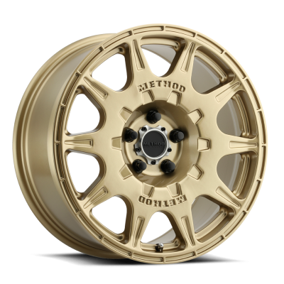 Aluminum Wheels 17x8 Rally MR502 Bolt Pattern 5 On 100 Offset 38 Gold GD Method