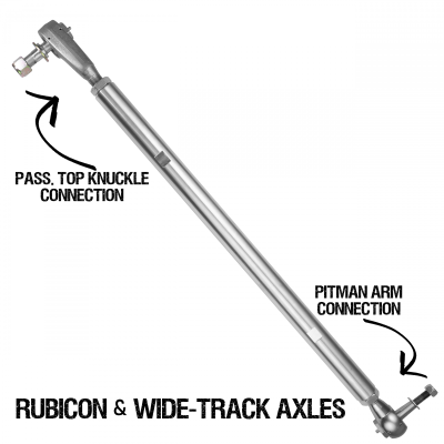 Pro X Top Mount Drag Link Jeep Wrangler JL/Gladiator Rubicon and Wide Track Axles Rock Krawler