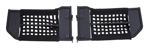 Tube Door Set Front 2007-2018 JK Wrangler Removeable Netting And Easy To Open Handles 1-1/4 Inch Steel Tubing Textured Black Powder Coat RT Off Road