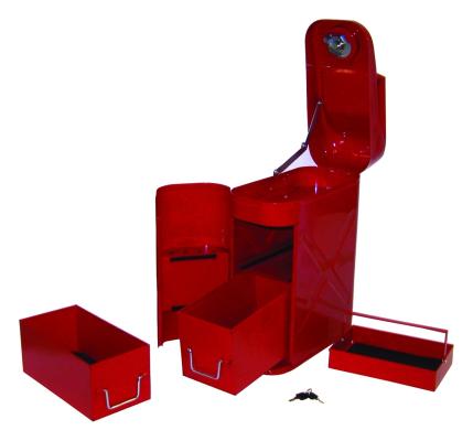 Cargo Box Steel Construction Durable Red powder coated RT Off Road