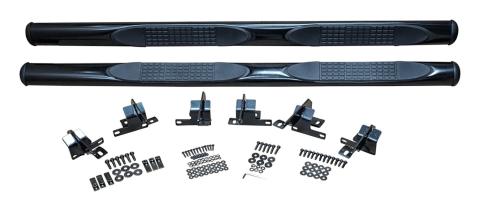 Black Tubular Side Steps for Jeep JK Wranglers w/ 4-Doors RT Off Road