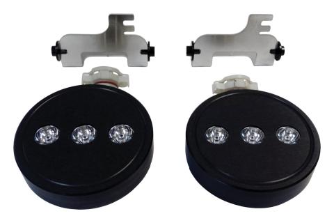 LED Fog Lamp Kit with H16 Connector for 10-18 Jeep JK Wrangler w/ Plastic Bumper RT Off Road