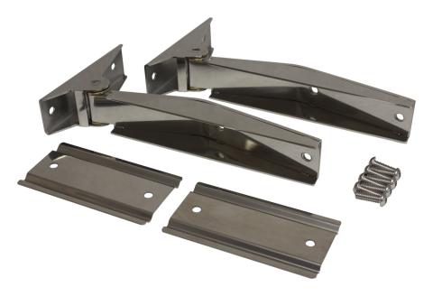 Tailgate Hinge 1997-2006 TJ Wrangler Stainless Steel w/2 Hinges/Hardware RT Off Road