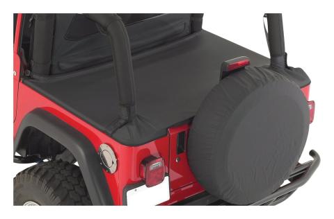 Black Denim Tonneau Cover for 1987-1991 Jeep YJ Wrangler. Hardware Included RT Off Road