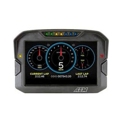 CD-7L Carbon Logging Display 7-inch diagonal screen, carbon fiber enclosure, wiring harness included AEM Electronics