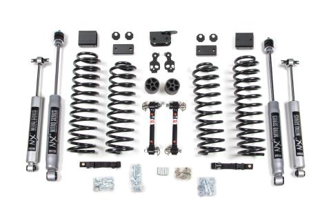 3 Inch Lift Kit Jeep Wrangler JK 07-11 2-Door Sway Bar Disconnects NX2 Nitro Shocks