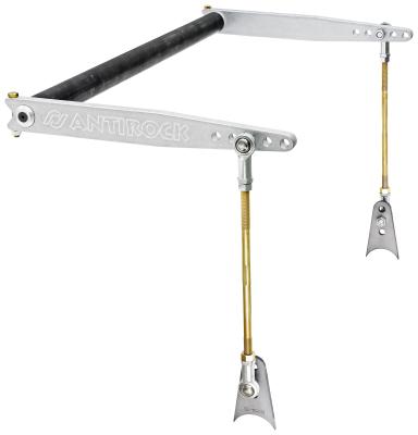 Antirock Sway Bar Kit Universal 45 Inch Bar 20 Inch Aluminum Arms RockJock 4x4