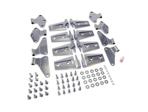 Door Hinge Kit Stainless Steel 07-18 Jeep Wrangler JKU Rugged Ridge