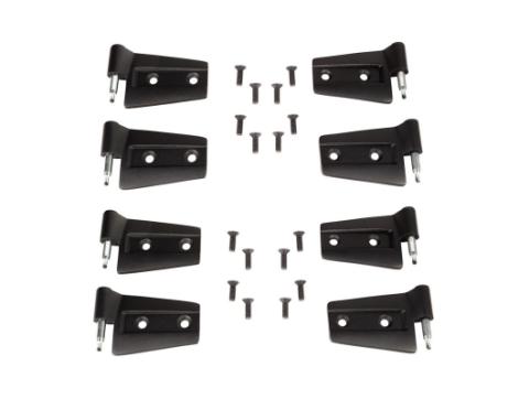 Door Hinge Kit 8 Piece 07-18 Jeep Wrangler Unlimited JKU 4 Door Rugged Ridge