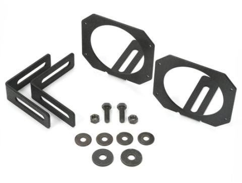 Light Mount Bracket Kit Circular 07-18 Jeep Wrangler JK Rugged Ridge