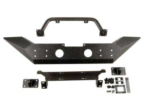 Spartan Bumper Front High Clearance Ends Overrider 07-18 JK Rugged Ridge