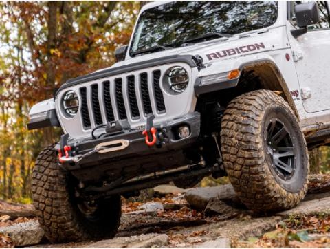 Arcus Front Bumper W/ Winch Tray &amp; Tow Hooks 18-Present Jeep Jl/Jt Rugged Ridge