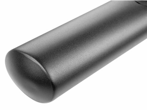 Tube Side Step Kit Oval 4.25 Inch Black 07-18 Wrangler JKU 4 Door Rugged Ridge