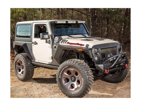 XHD Armor Fender Kit Liner 07-18 Jeep Wrangler JK 2 Door Rugged Ridge