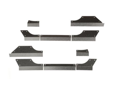 Body Armor Cladding Rocker Panel Guard Steel 07-18 Jeep Wrangler JK Rugged Ridge