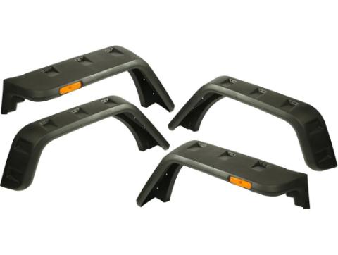 Hurricane Fender Flare Kit Eu Textured 07-18 Jeep Wrangler JK Rugged Ridge