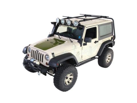 Sherpa Roof Rack Kit 07-18 Jeep Wrangler JK 2 Door Rugged Ridge