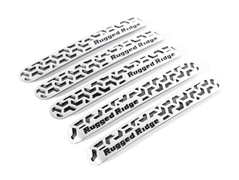 Elite Door Handle Inserts Contrast Tread 07-18 Wrangler Unlimited Rugged Ridge