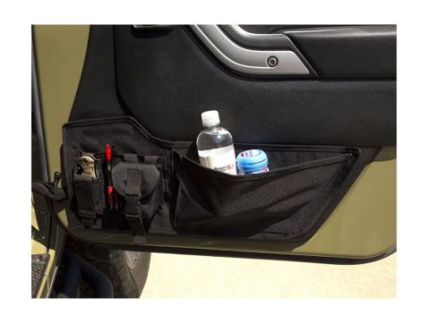Storage Panel Door Mounted Pouches 11-18 Jeep Wrangler JK/JKU Rugged Ridge